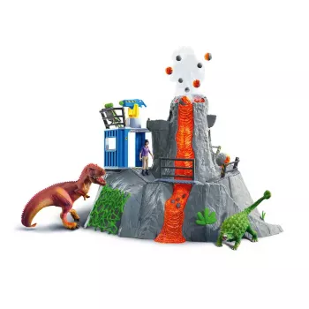 Schleich dinosaurus vulkanická expedičná základňa viacfarebná 42564