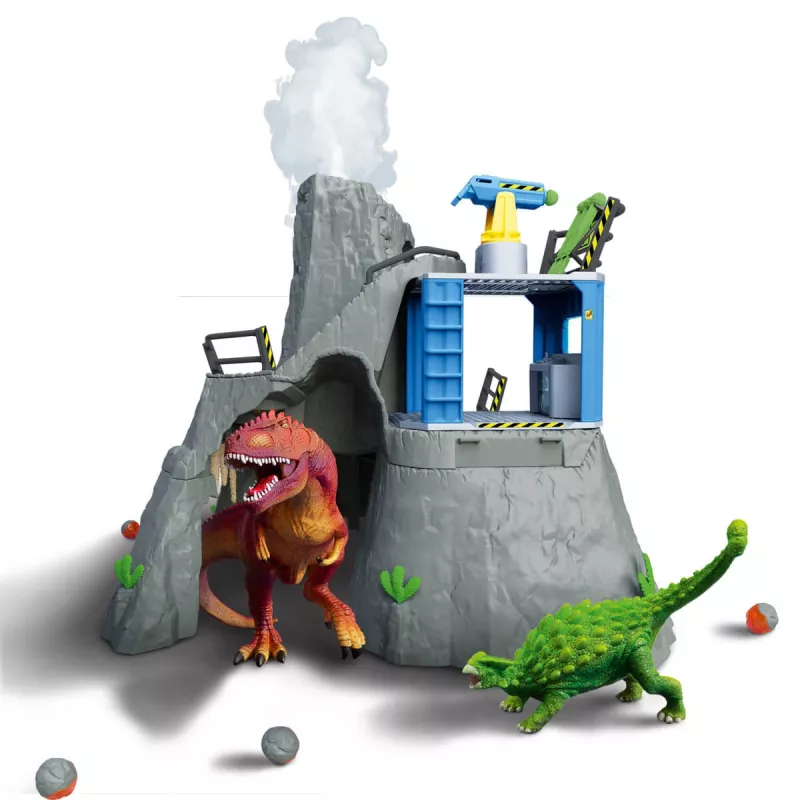 Schleich dinosaurus vulkanická expedičná základňa viacfarebná 42564