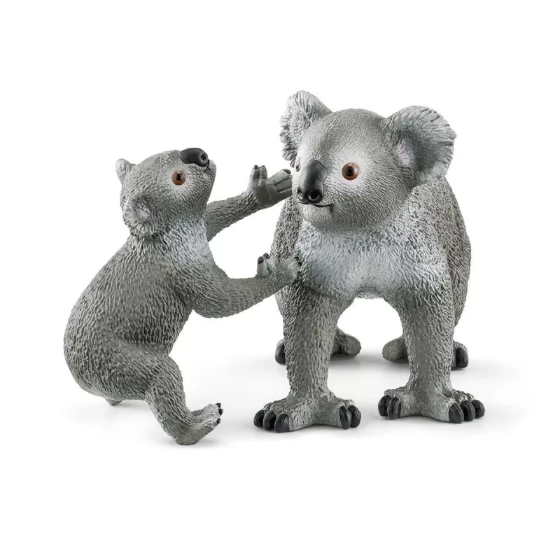 Schleich WILD LIFE Koala matka s mláďaťom 42566 zelenosivá