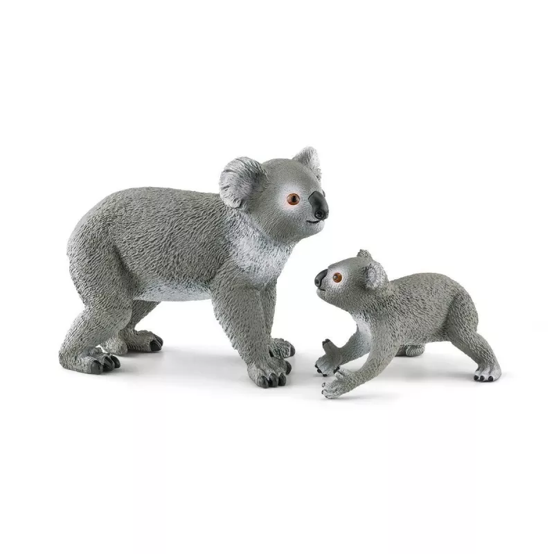 Schleich WILD LIFE Koala matka s mláďaťom 42566 zelenosivá
