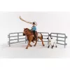 schleich Cowgirl Team Roping Fun, 3 roky, viacfarebné