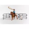 schleich Cowgirl Team Roping Fun, 3 roky, viacfarebné