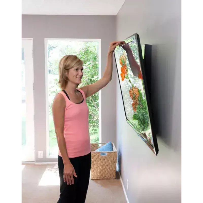 Ergotron Glide Wall Mount HD 61-061-085 nástenný držiak, do 152,4 cm (60 palcov), výškovo nastaviteľný, sklopný, 18,1 kg, čierny