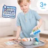 Melissa & Doug Simmer & Stir Stovetop hracia sada s Water WOW Color Reveal hračkou na jedlo, predškolská hračka od 3 rokov