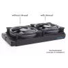 Chladiaci systém Alphacool 24831 silikón čierny 14cm ventilátor