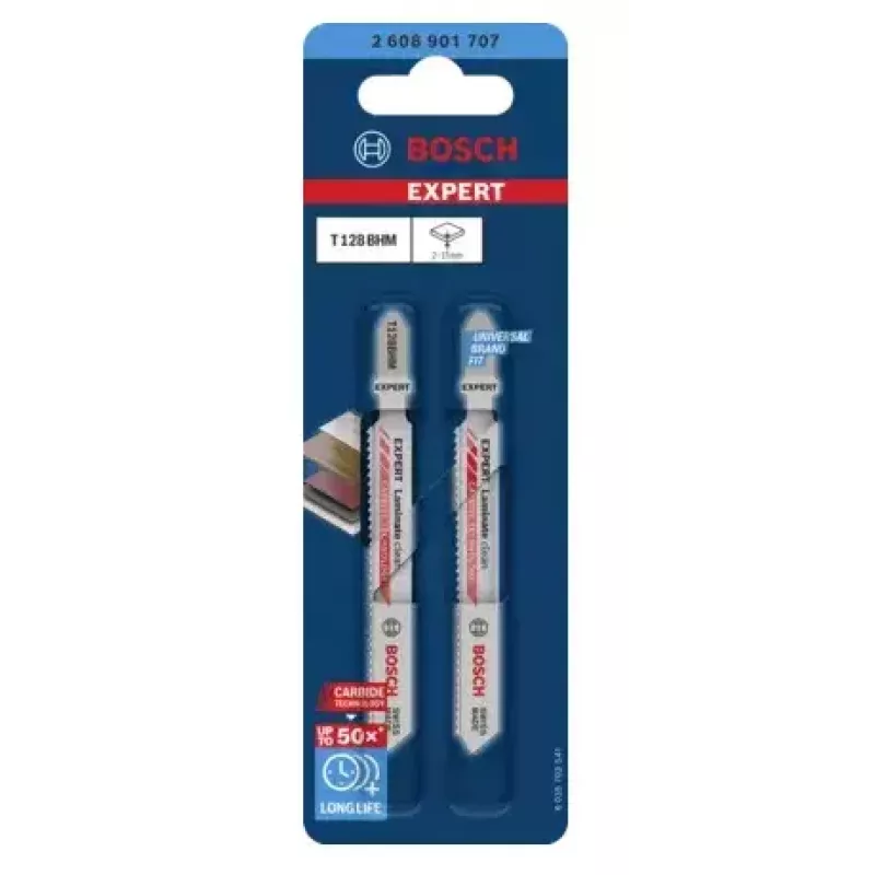 Pílkový list Bosch T128BHM Carbide 2 kusy pre laminát PVC