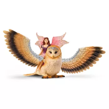 schleich BAYALA Víla v lete na Glam sove, 5 rok(ov), slnečné elfy, jednorožce a víly, viacfarebné, plast