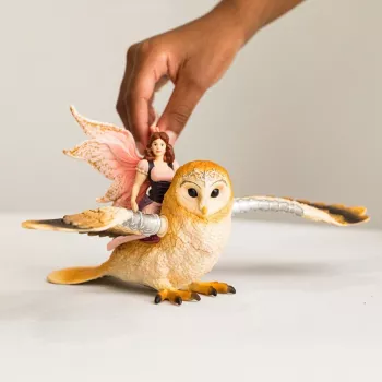 schleich BAYALA Víla v lete na Glam sove, 5 rok(ov), slnečné elfy, jednorožce a víly, viacfarebné, plast
