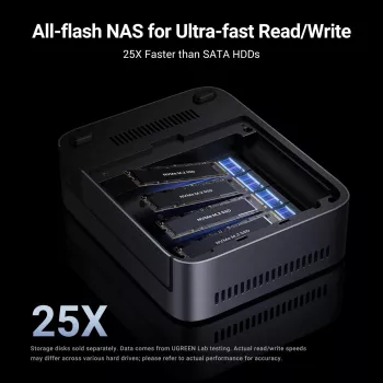 Ugreen DXP480T Plus NAS Desktop Intel® Core™ i5 8 GB DDR5 sivá