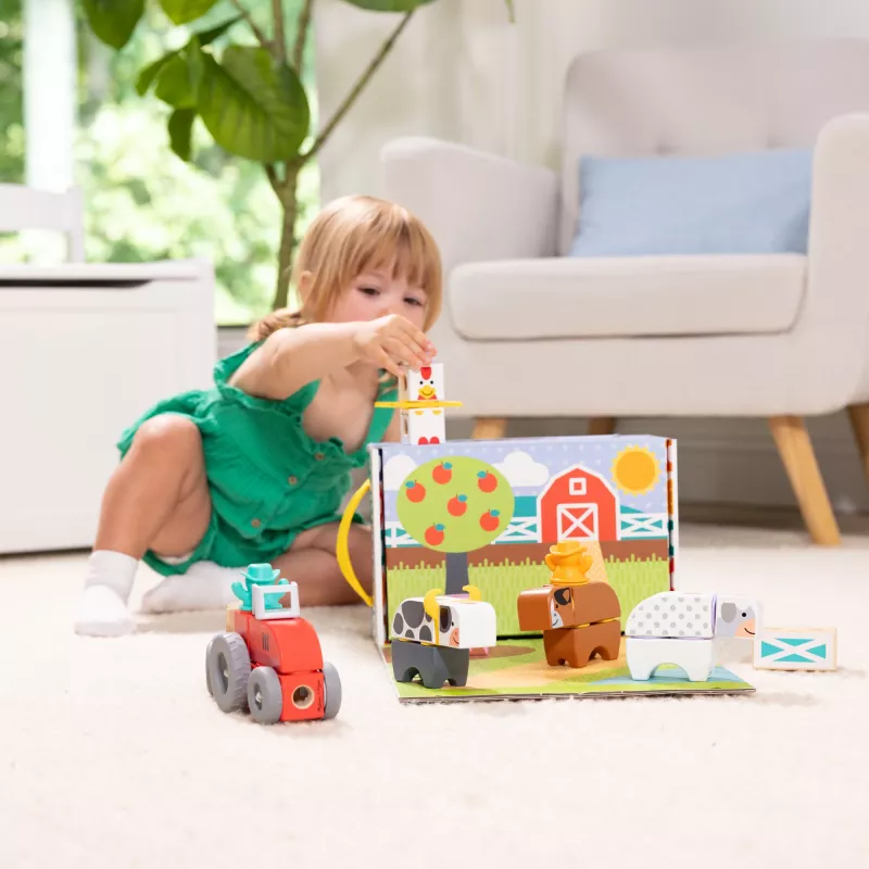 Melissa & Doug MDT BBN Blockables Farm GML, 2 rok(ov), 56 kusov, plast, drevo