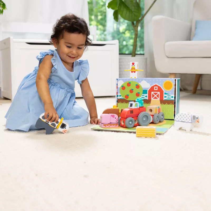 Melissa & Doug MDT BBN Blockables Farm GML, 2 rok(ov), 56 kusov, plast, drevo