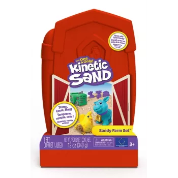 Spin Master Kinetic Sand - Sandy Farm Set, piesok na hranie