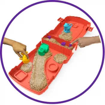 Spin Master Kinetic Sand - Sandy Farm Set, piesok na hranie