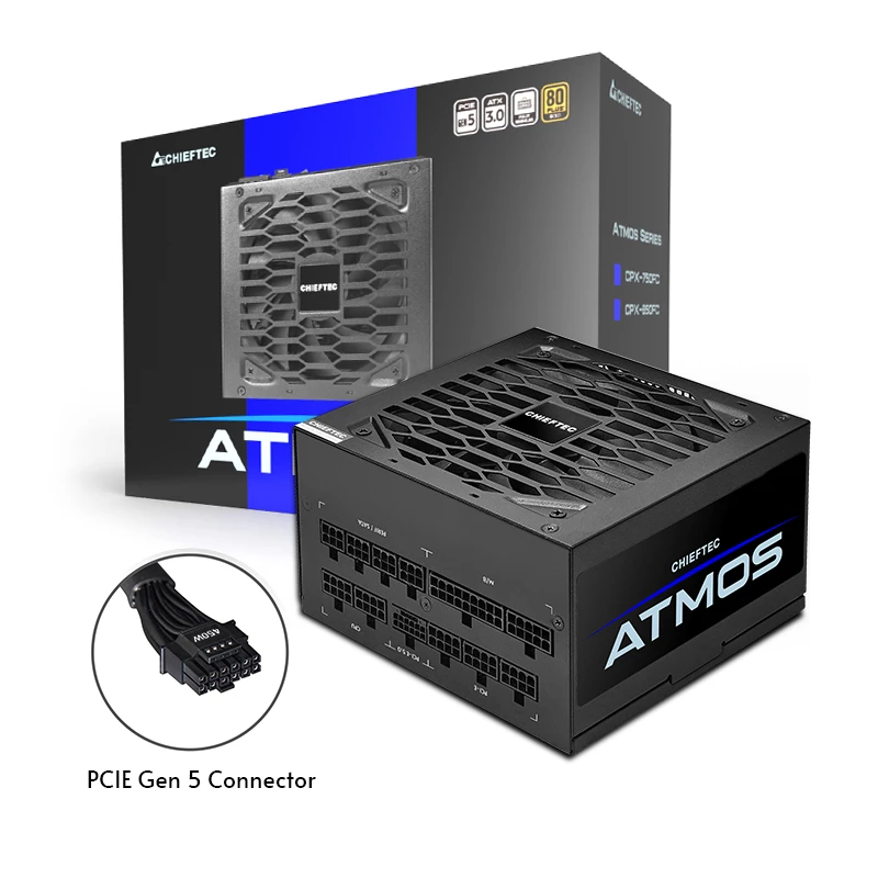 Chieftec Atmos napájací zdroj 850 W 20+4-Pin ATX ATX čierny
