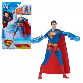 DC Comics, SUPERMAN Epic Strike akčná figúrka, 15 cm veľká, autentický filmový štýl, obsahuje 2 príslušenstvá, hračka pre chlapcov a dievčatá od 4 rokov
