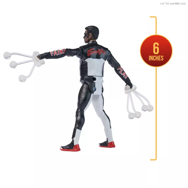 DC Comics, SUPERMAN, Mr. Terrific, Epic Strike akčná figúrka, 15 cm veľká, autentický filmový dizajn, obsahuje 2 príslušenstvá, hračka pre chlapcov a dievčatá od 4 rokov