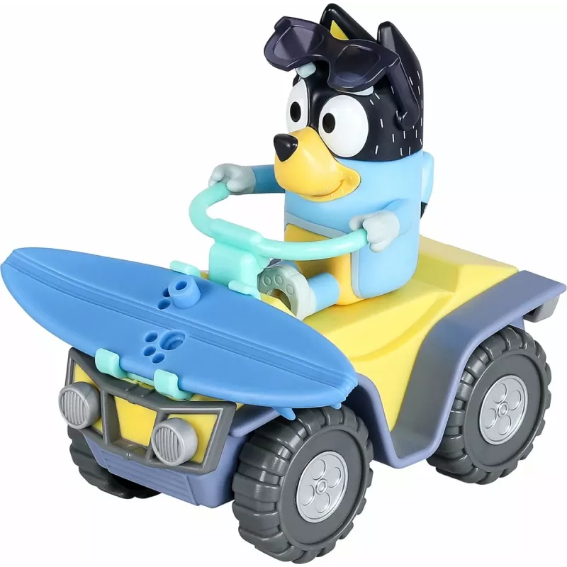 Moose Toys Bluey S9 sada figúrky a vozidla plážové quad s Banditom