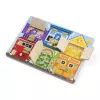 Melissa & Doug MDT MSK Latches Board Display GML, 3 roky, drevo, viacfarebné