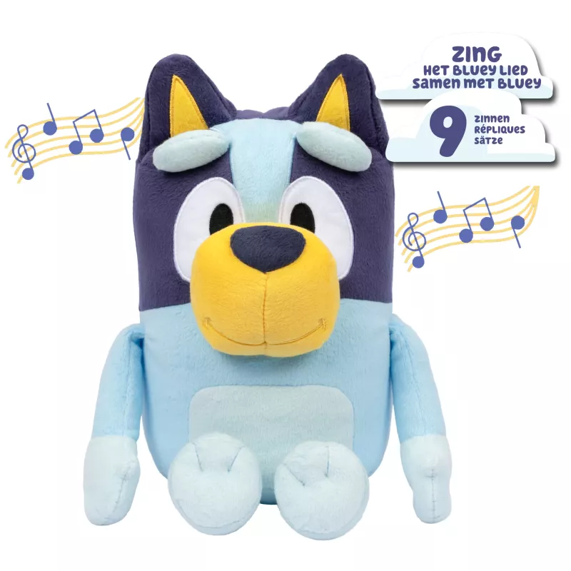 Moose Toys Pratende BLUEY, kreslená postavička, 3 roky, so zvukom, AA, batérie sú súčasťou