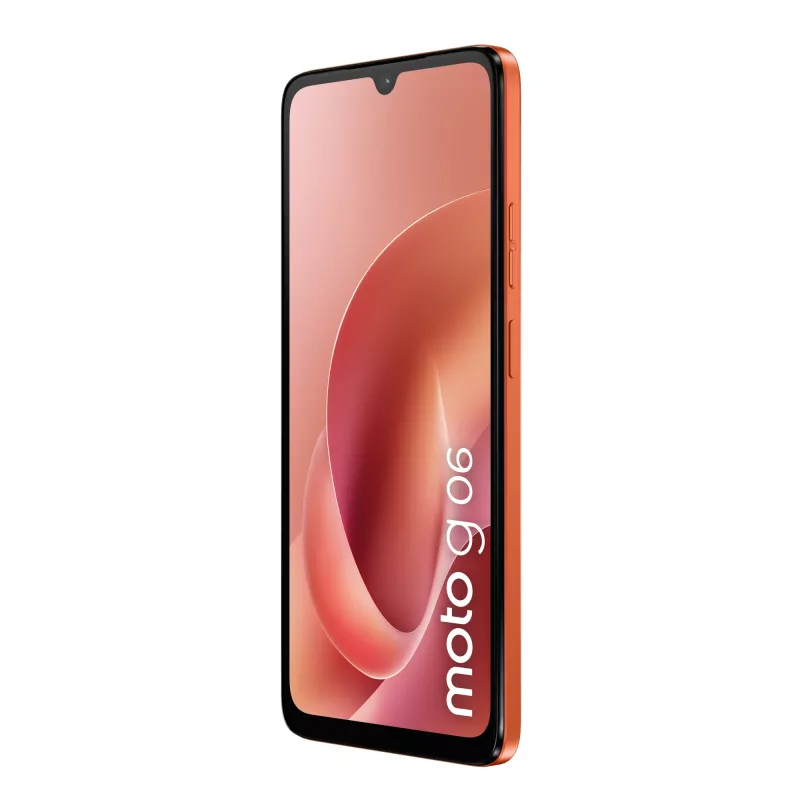 Motorola moto g06 XT2535-14 smartfón, 6,88 palca (17,48 cm), MediaTek Helio G81-Extreme, 4 GB RAM, 256 GB, 50 MP, Android, Arabesque oranžový