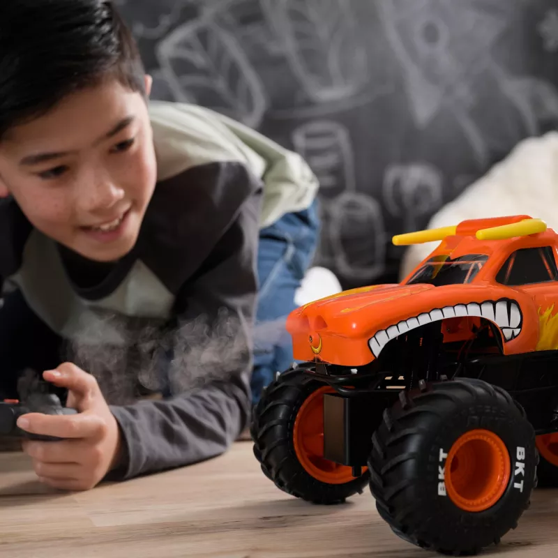 Monster Jam, El Toro Loco RC monster truck s Atomizer dymovými efektmi, mierka 1:15, hračka pre chlapcov a dievčatá od 3 rokov