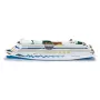 Model osobnej lode Siku Cruiseliner Aida, predmontovaný, mierka 1:1400, 226×54×75 mm