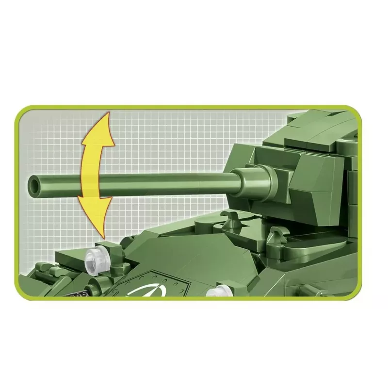 Stavebnica tank Cobi M24 Chaffee model v mierke 1:35, Cobi-2543