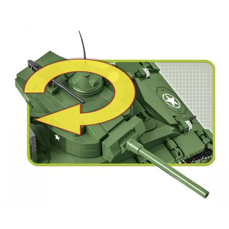 Stavebnica tank Cobi M24 Chaffee model v mierke 1:35, Cobi-2543
