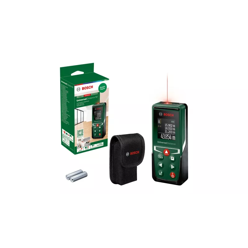 Bosch UniversalDistance 50 laserový diaľkomer čierna, zelená 50 m