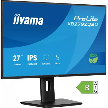 iiyama ProLite XB2792QSU-B1 27-palcový IPS QHD monitor, HDMI, DP, USB rozbočovač, 120 Hz, čierny