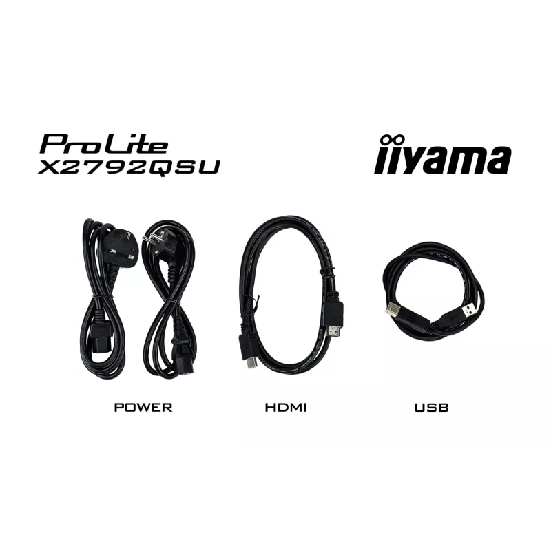 iiyama ProLite X2792QSU-B1 počítačový monitor 68,6 cm (27 palcov) 2560 x 1440 pixelov Quad HD LED čierny