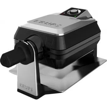 Krups FDD95D 2 wafle 1200 W čierna, nehrdzavejúca oceľ