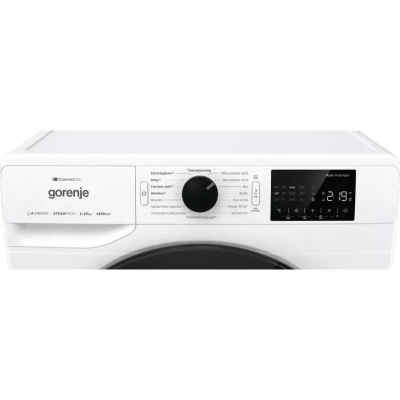 Gorenje WPNEI14A2TS práčka s predným plnením 10 kg 1400 ot/min čierna, biela
