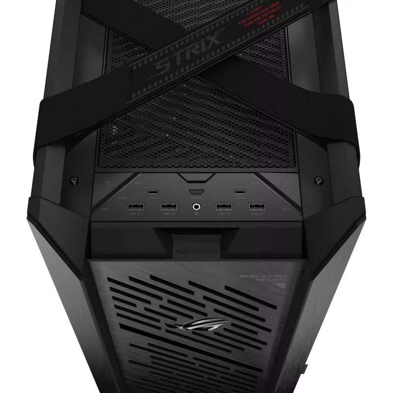 ASUS ROG Strix Helios II GX601S počítačová skriňa, Midi Tower, E-ATX, tvrdené sklo, Aura Sync RGB, 4 ventilátory 140 mm, USB-C, čierna