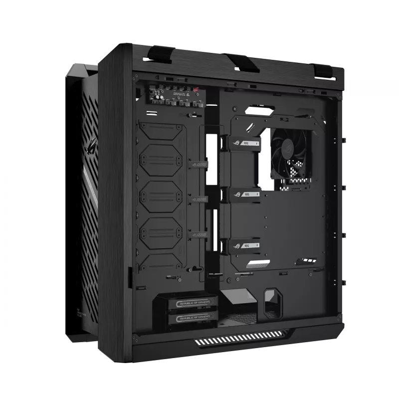 ASUS ROG Strix Helios II GX601S počítačová skriňa, Midi Tower, E-ATX, tvrdené sklo, Aura Sync RGB, 4 ventilátory 140 mm, USB-C, čierna