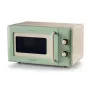 Ariete Vintage Line 3960 Vintage mikrovlnná rúra, 800 W, objem 20 l, 3 funkcie, 5 výkonových stupňov, časovač, zelená