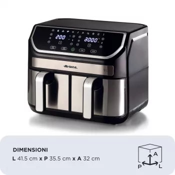 Teplovzdušná fritéza Ariete 4625/00 9 L 2100 W čierna strieborná