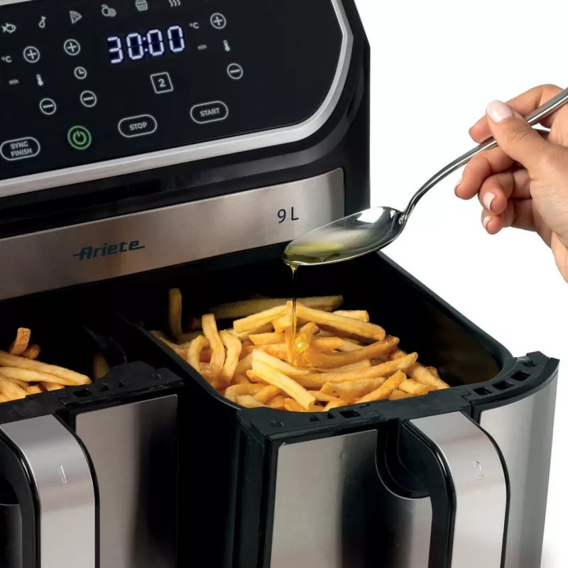 Teplovzdušná fritéza Ariete 4625/00 9 L 2100 W čierna strieborná
