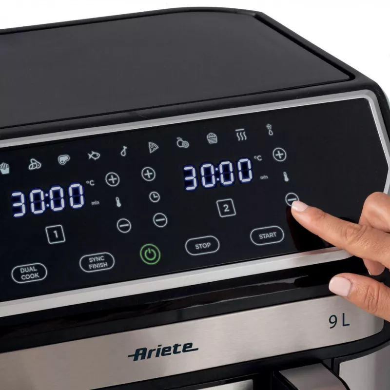 Teplovzdušná fritéza Ariete 4625/00 9 L 2100 W čierna strieborná