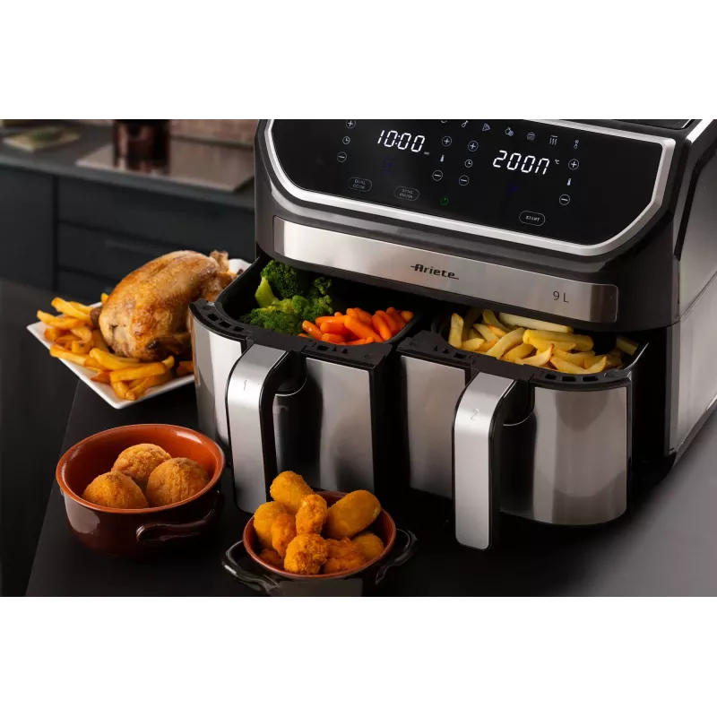 Teplovzdušná fritéza Ariete 4625/00 9 L 2100 W čierna strieborná