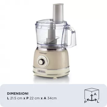 Ariete Vintage Line 1781/03 kuchynský robot 1000 W 2,1 L béžový