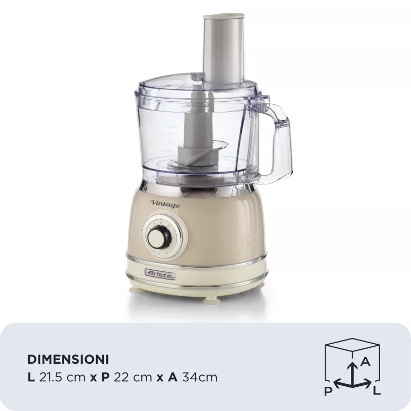 Ariete Vintage Line 1781/03 kuchynský robot 1000 W 2,1 L béžový