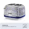 Hriankovač ARIETE Capri 4 plátky, 1630 W, biela/viacfarebná