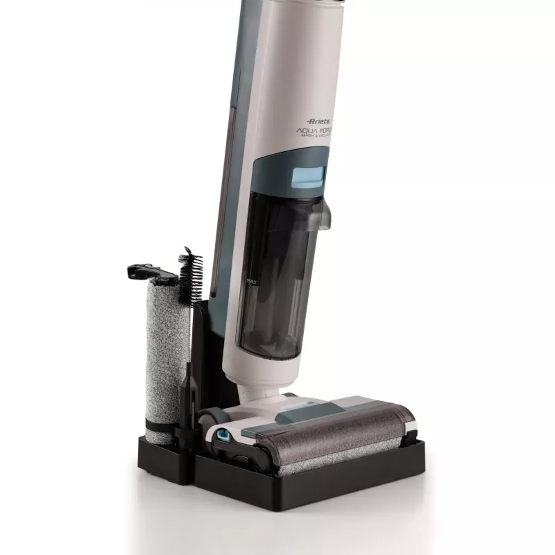 Ariete 2483 Aqua Force Wash & Vacuum, inteligentný vysávač, bezdrôtový čistič podláh, batéria, vysáva a umýva, zvieracie chlpy, suchá a mokrá špina, objem 700 ml, príslušenstvo v balení