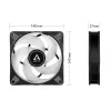 ARCTIC P14 PWM PST A-RGB 0dB – semi-pasívny 140-mm ventilátor s digitálnym A-RGB