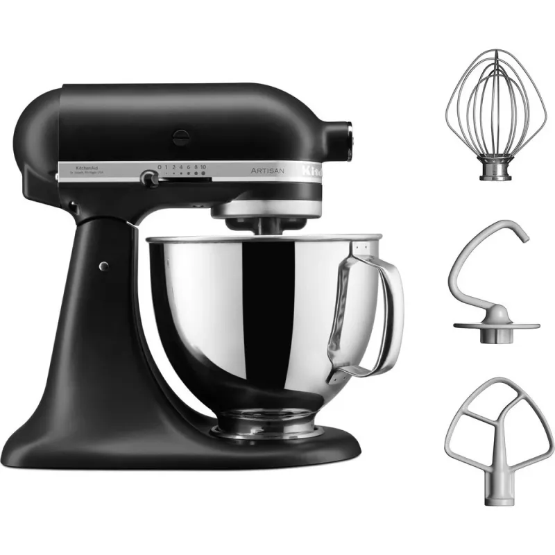 KitchenAid 5KSM125EBM kuchynský robot 300 W 4,8 L čierna