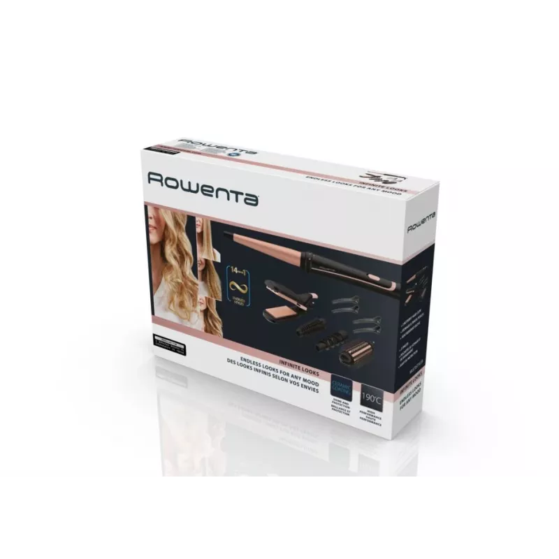 Rowenta Infinite Looks CF4231 Multistyler Warm čierna, bronzová 1,8 m