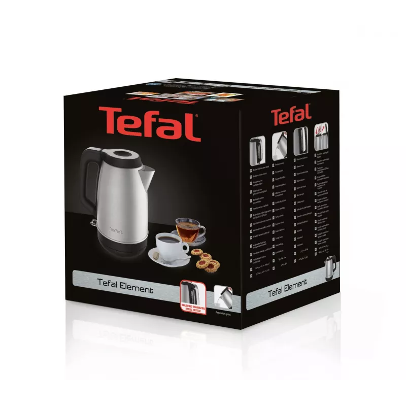 Rýchlovarná kanvica Tefal KI280D 1,7 l 2400 W čierna, nehrdzavejúca oceľ