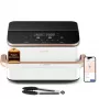 Cosori Dual Blaze Twinfry Chef Edition Double 10 L samostatne stojaci 2800 W teplovzdušná fritéza ružové zlato, biela