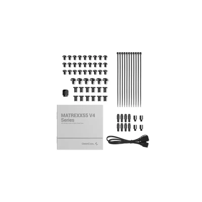 DeepCool MATREXX 55 V4 C R-MATREXX55-BCADA4-G-4 počítačová skriňa Midi Tower, tvrdené sklo, ATX/Micro-ATX/Mini-ITX, čierna